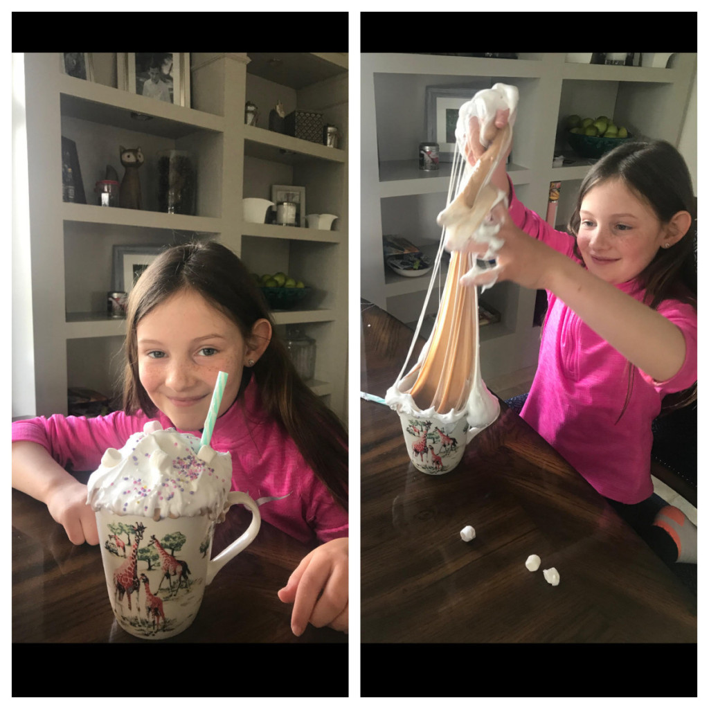 APRIL FOOLS! Anna fooling her whole family with some hot chocolate smile.