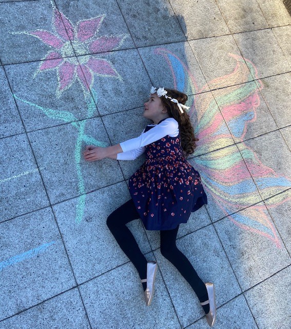 sophia spring chalk art