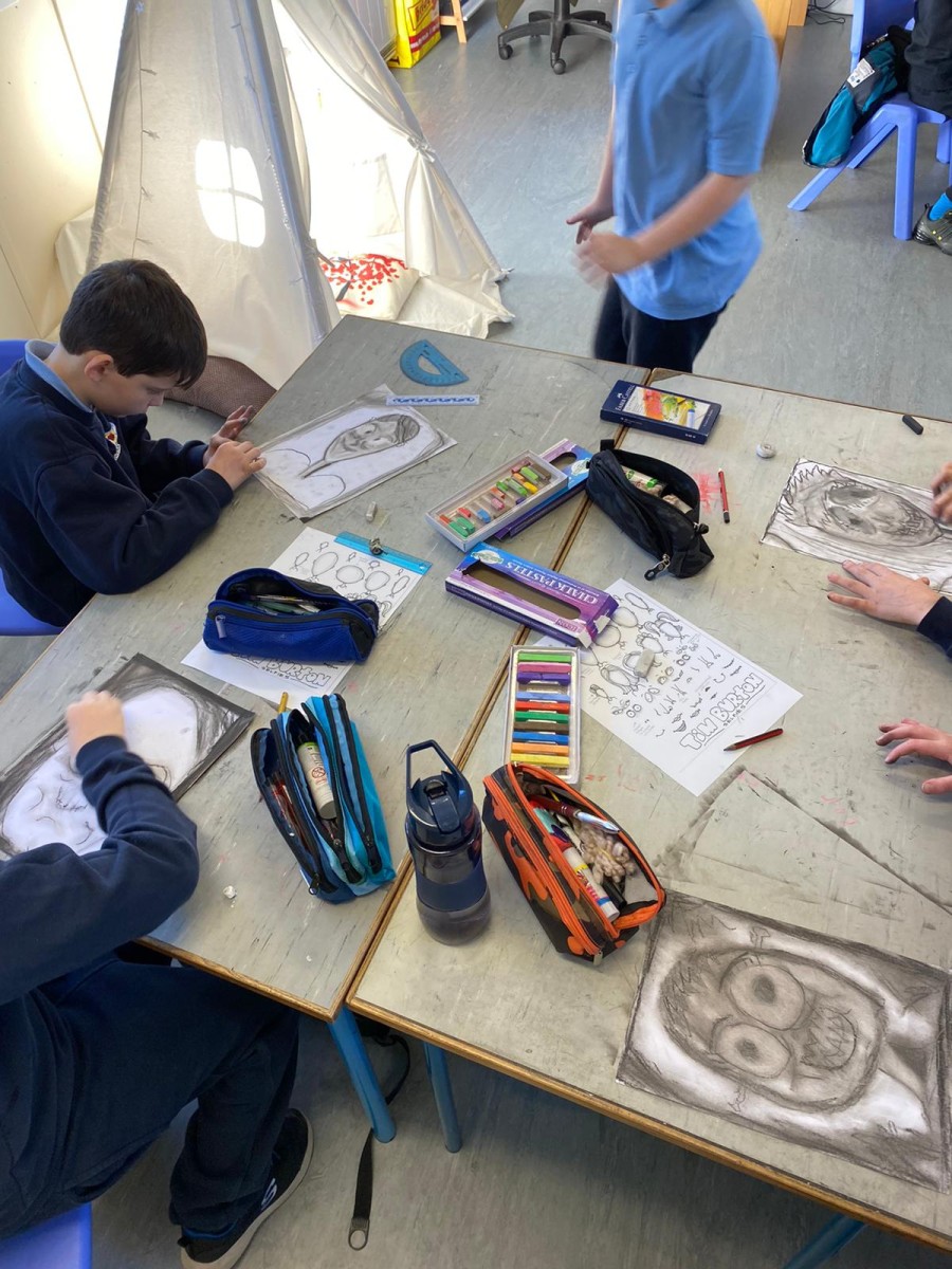 Tim Burton inspired Art. - St Brigids National School